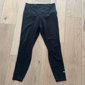 Nike Black Dri-FIT Performance Leggings with Mesh Calf